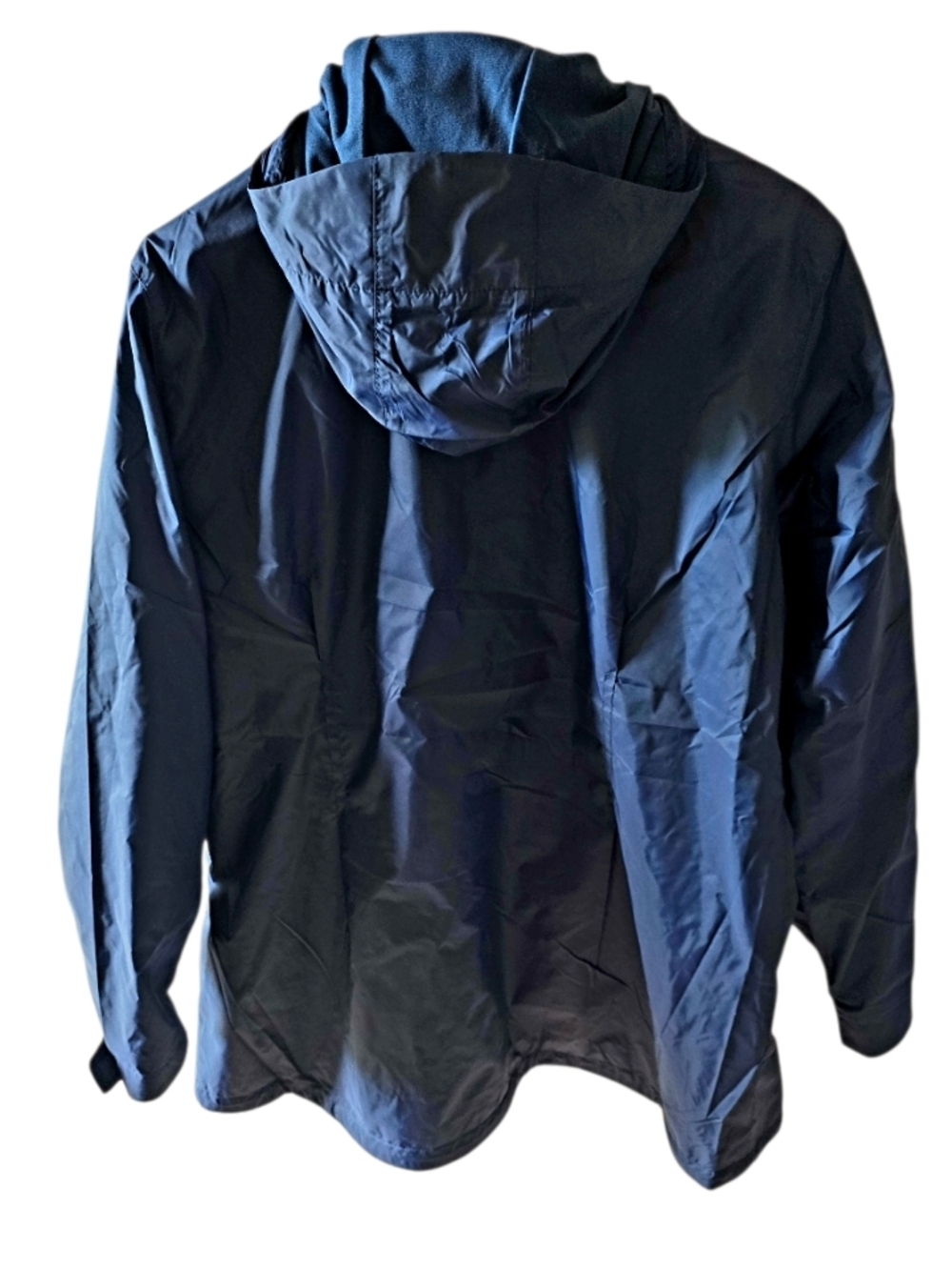 Columbia Navy Hooded Nylon Water Wind Repellent Windbreaker Jacket New with Tags - Picture 3 of 6